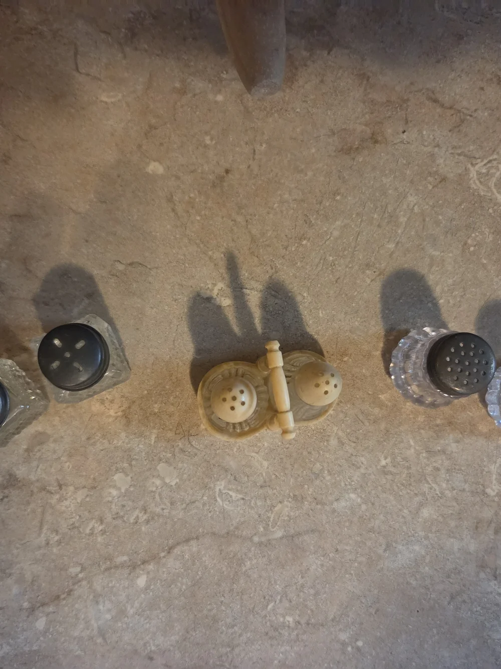 Set of 3 Vintage Salt & Pepper Shakers